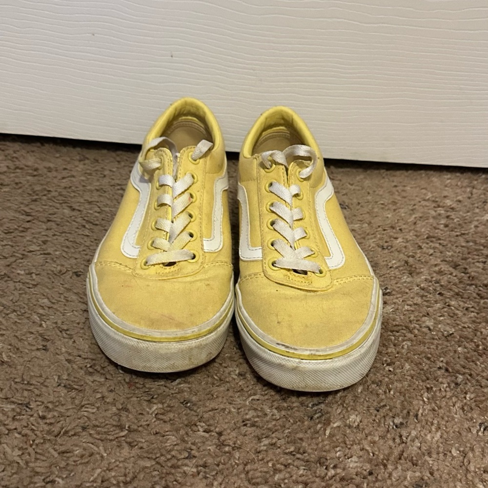 Yellow and White Sneakers